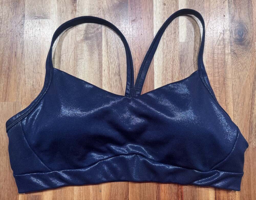 Athleta x Simone Biles Shimmer Strappy Sports Bra